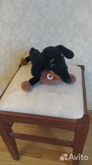 Вязаная игрушка,такса