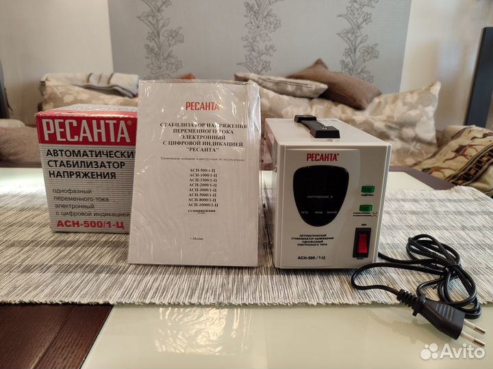 Автоматический стабилизатор напряжения асн-500/1-Ц