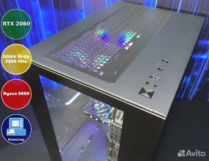 Системный блок AMD5600-RTX2060-16DDR4-QXR38241-A520