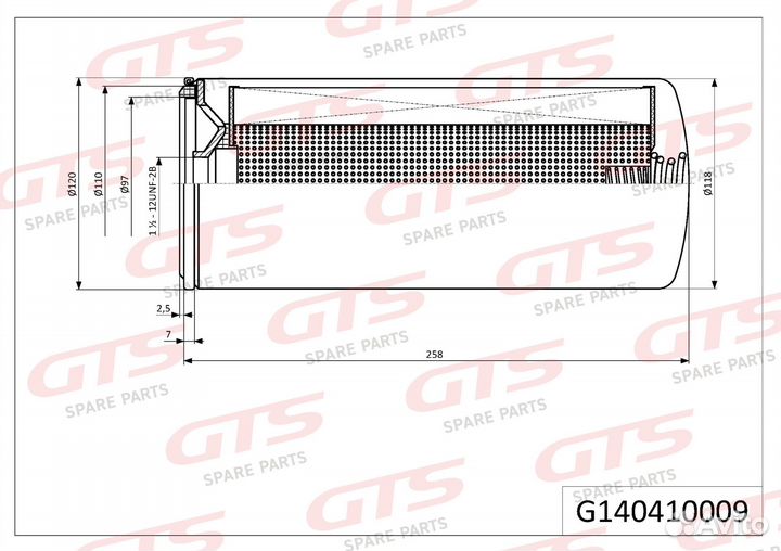 Фильтр масляный ford