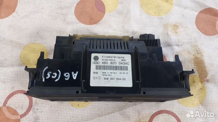 Блок управления печки на Ауди а6 с5