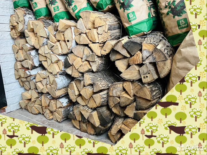 Дрова береза, клён