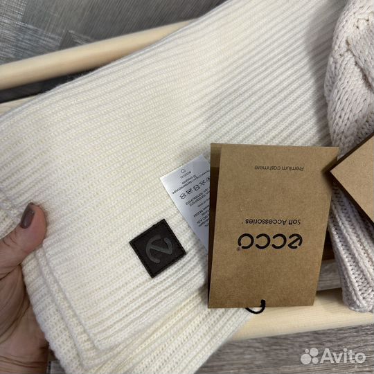 Шапка женская popmpo beanie и шарф ecco