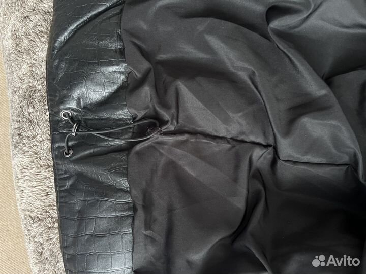 Натуральная кожаная куртка Снежная королева