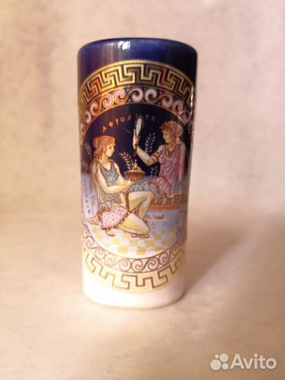 Греческая керамика терракота с позолотой