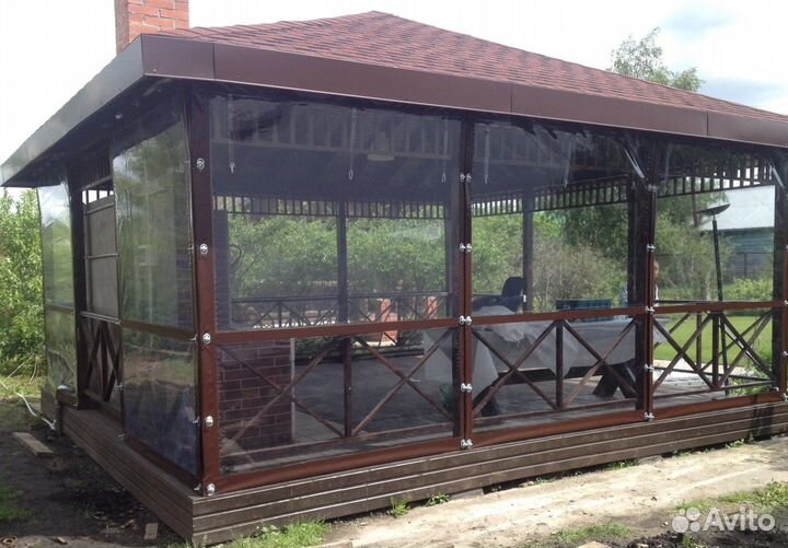 Мягкие окна для беседок