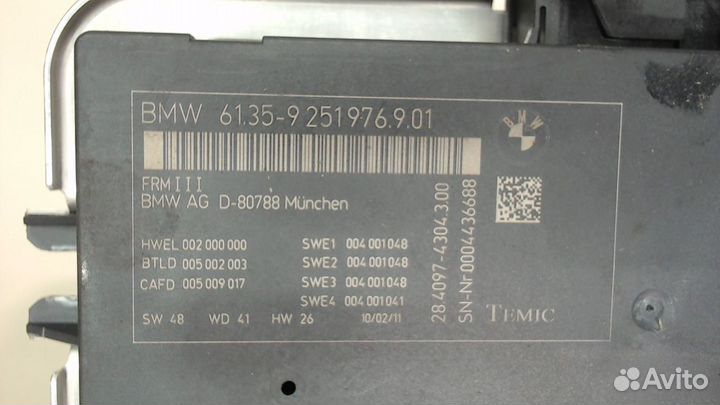 Блок управления светом BMW 5 F10, 2011