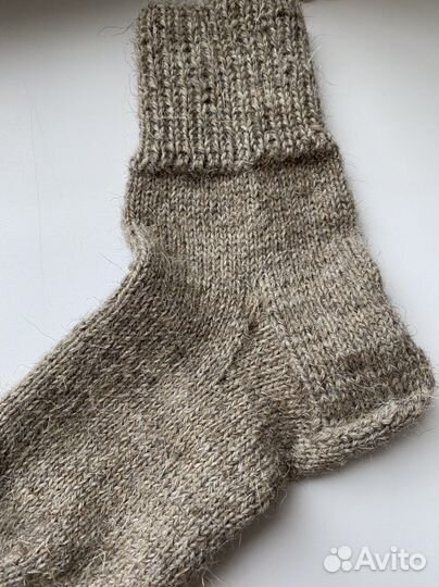 Вязаные носки ручная работа шерсть 100