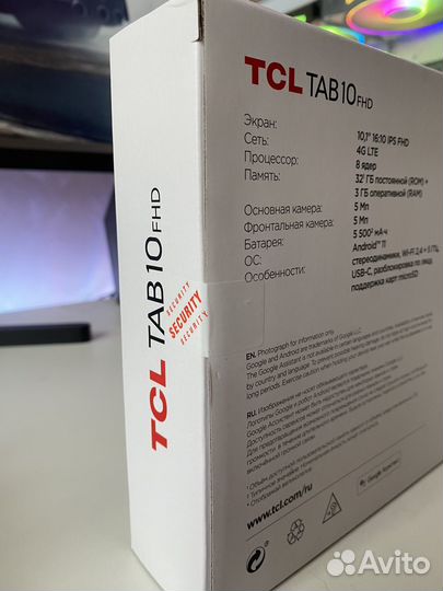 Планшет TCL Tab 10 FHD 4G (Новый)