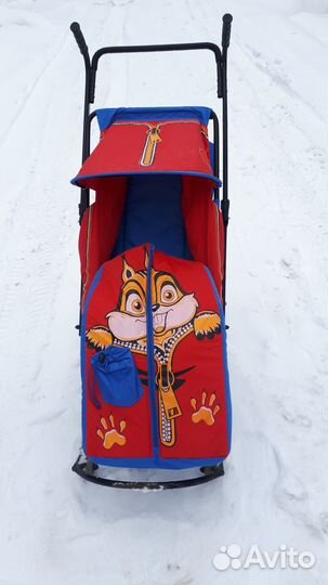 Детские санки коляска