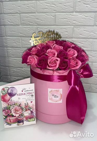 Букеты из мыльных роз 55 101 роза