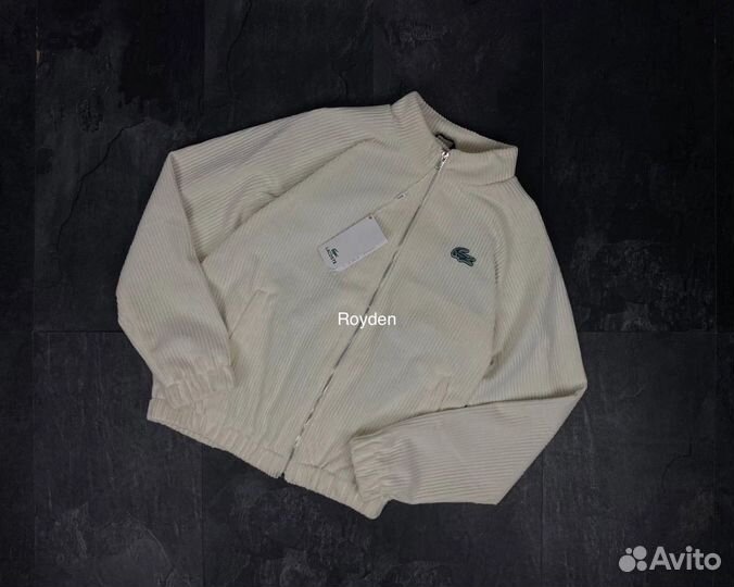 Бомбер мужской lacoste велюровый