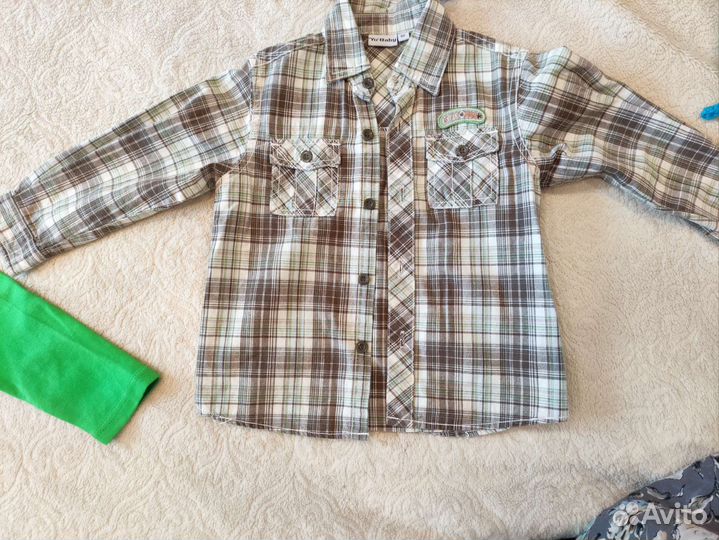 Рубашка, футболка, джинсы, - вещи пакетом на 2г