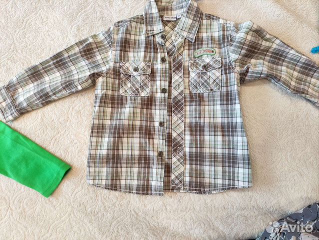 Рубашка, футболка, джинсы, - вещи пакетом на 2г