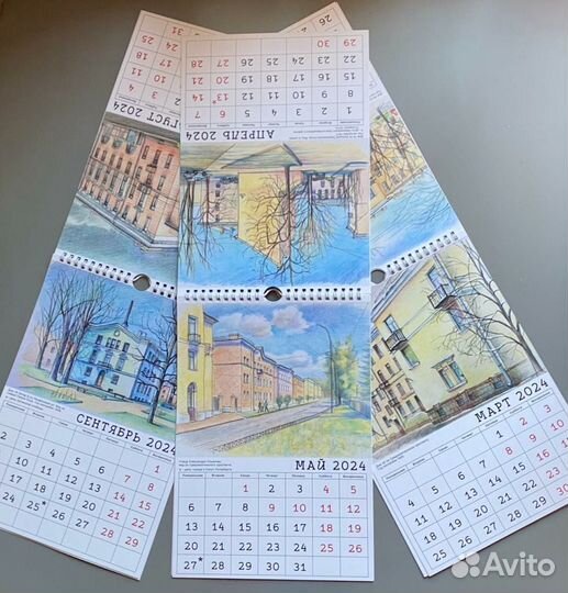 Авторский календарь с рисунками 