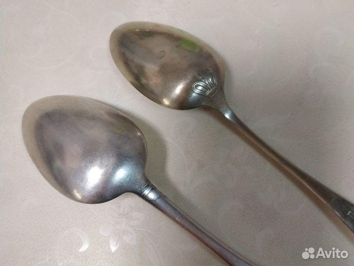 Ложки столовые серебро, 19 век, 84 пр