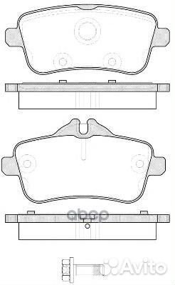 Колодки тормозные задние road house MB W166/R17