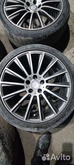 Колеса r19 w222 разноширокие