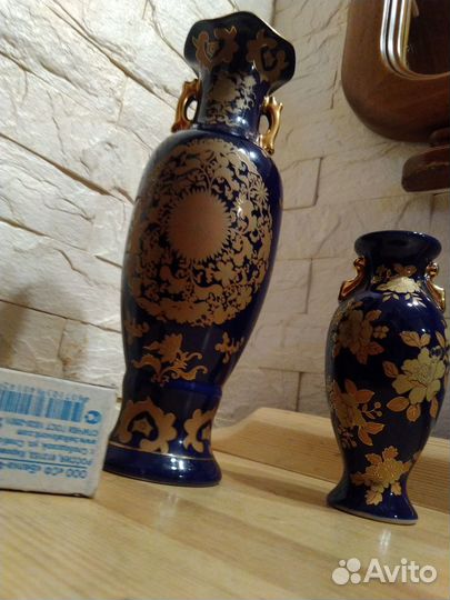 2 японских вазы