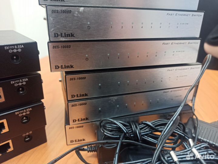 Коммутаторы 8 портов в металлическом корпусе