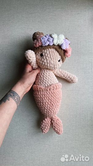 Вязаная игрушка Русалочка