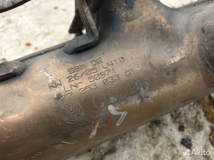 Выпускной коллектор левый vw touareg v10 tdi AYH