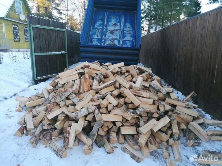 Дрова березовые. Колотые