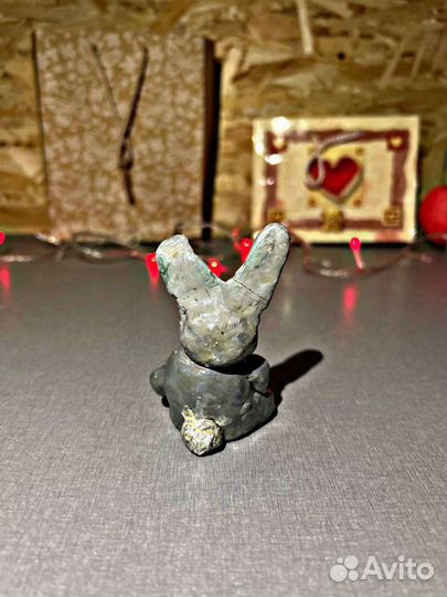 Зайчик из глины