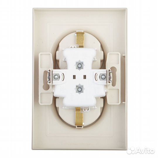 Розетка с рамкой ATN000226 двойная скрытая установ