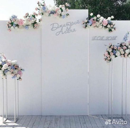 Фон свадебный Задник для стола президиума Арка