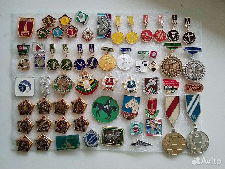 Значки и сувениры СССР. спорт дополнено