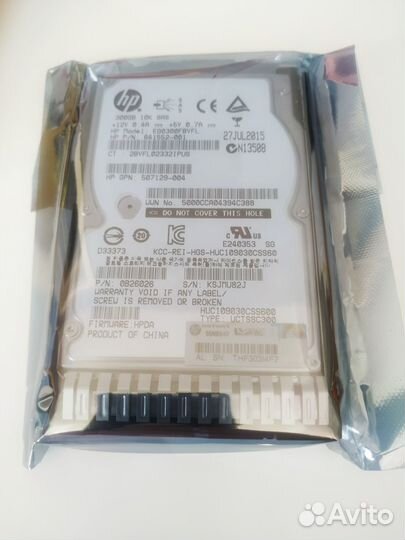 Жесткий диск HP 300 Gb 641552-001 SAS