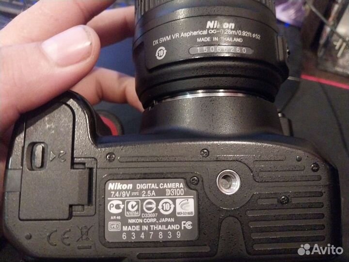 Зеркальный фотоаппарат nikon d3100