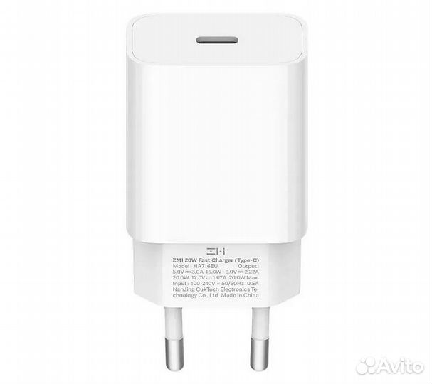 Сзу адаптер ZMI Type-С MFI 20W QC 3.0 PD Apple QC