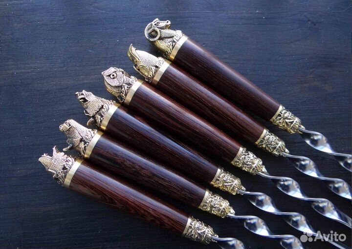 Шампуры на подарок мужчине 6 шт