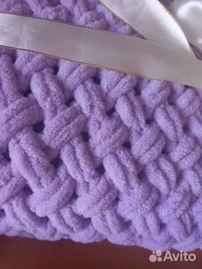 Плед детский вязаный