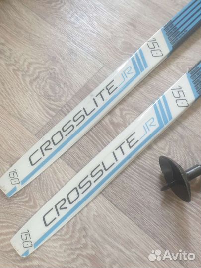 Лыжи беговые с ботинками 150