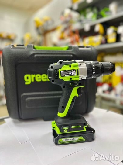 Дрель greenworks акк. (уд.) GD24DD60 24V