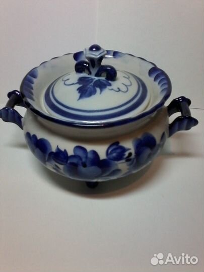 Сахарница гжель