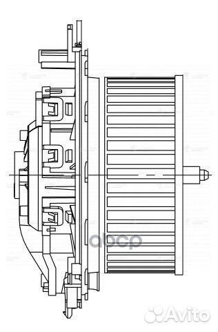 Э/вентилятор отоп. для а/м Skoda Octavia A7 (13