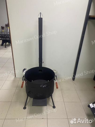 Печь под казан 22-30 л с трубой