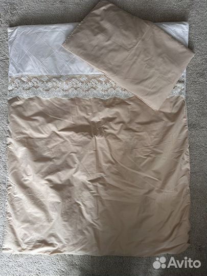 Бортики, подушка и одеяло в детскую кроватку