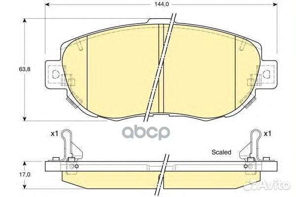 6132359 Колодки тормозные lexus GS/IS/SC 3.0-4