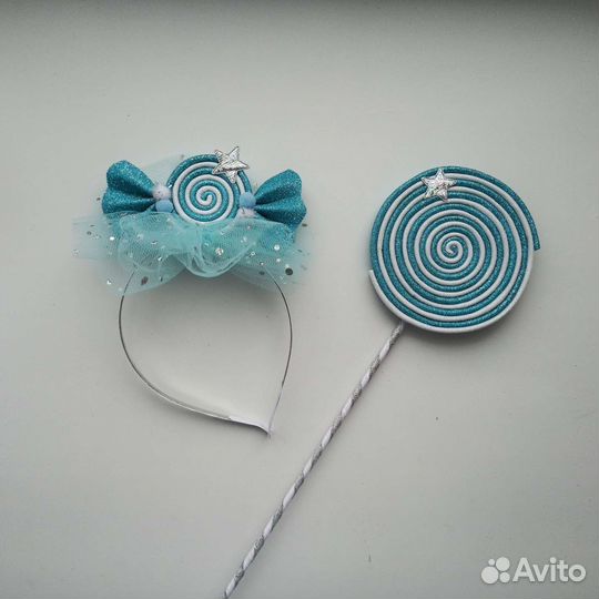 Ободок Конфетка + конфетка на палочке