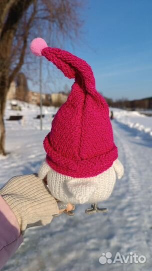 Игрушка вязаная сова ручной работы