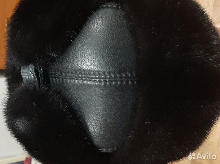 Норковая шапка мужская ушанка