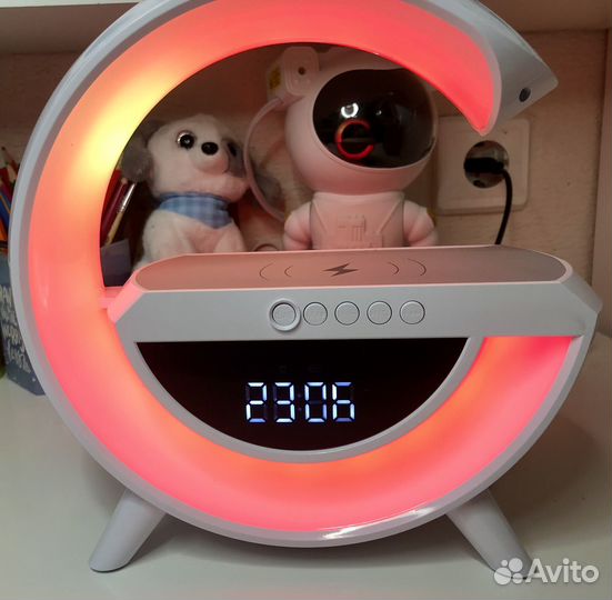Умный будильник, часы, bluetooth колонка, ночник