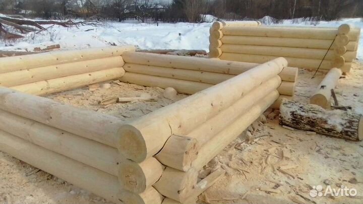 Сруб банный