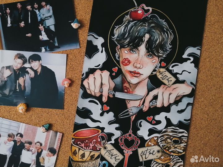 Рисунок /фанарт Юнги (BTS)