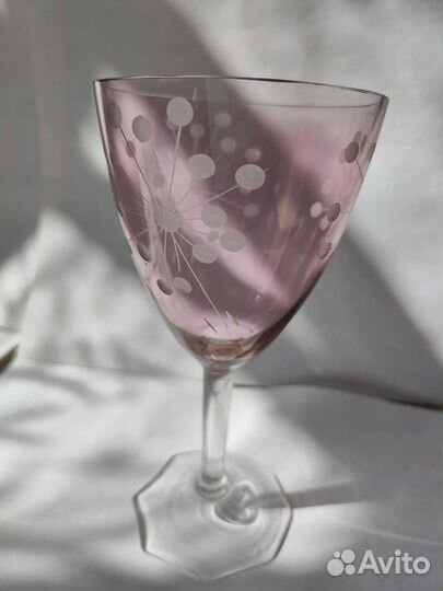 Фужеры. Бокалы. Цв.стекло, Марганец СССР